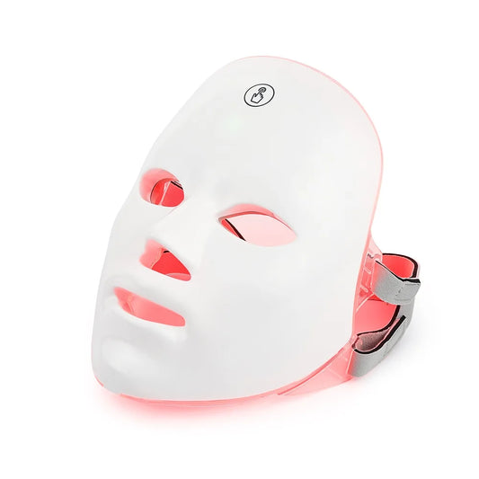 Masque Facial LED Rechargeable 7 Couleurs – Soin Anti-Âge, Éclat & Lifting à Domicile