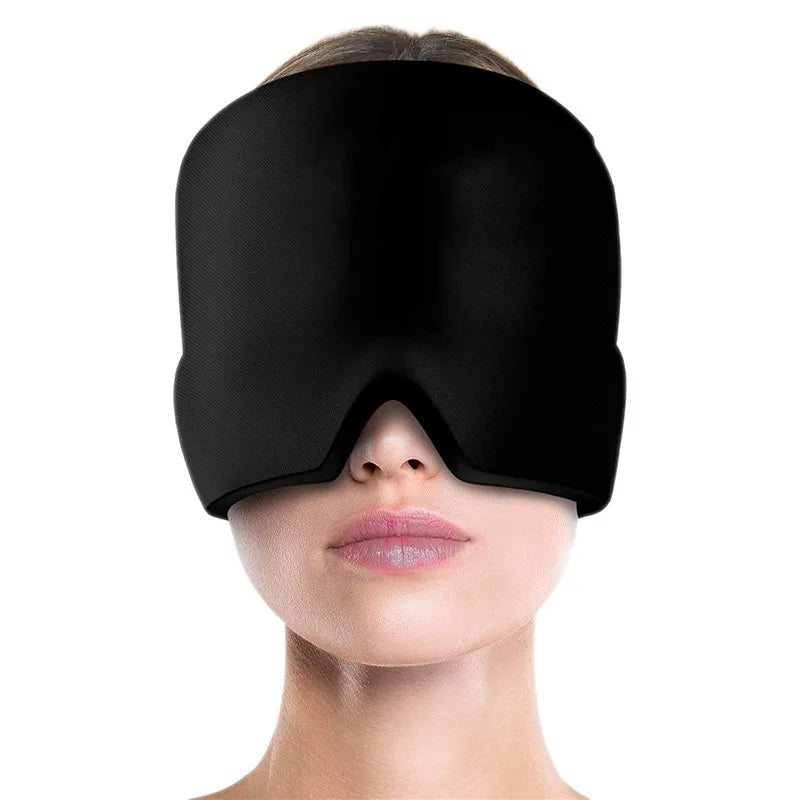 Casque de Froid Thérapeutique – Soulagement Migraine, Céphalée et Fatigue Oculaire